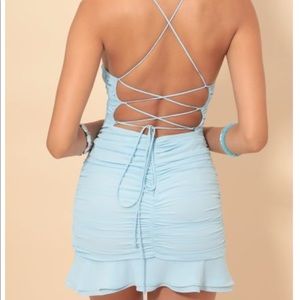 Baby blue lucy in the sky dress